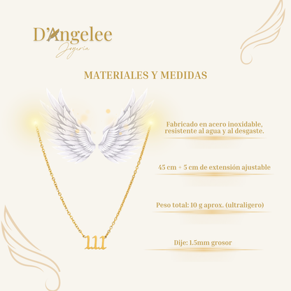 Collar de Número Angelical "Angel Numbers"
