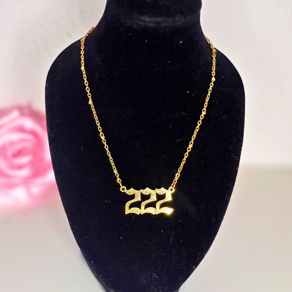 Collar de Número Angelical "Angel Numbers"