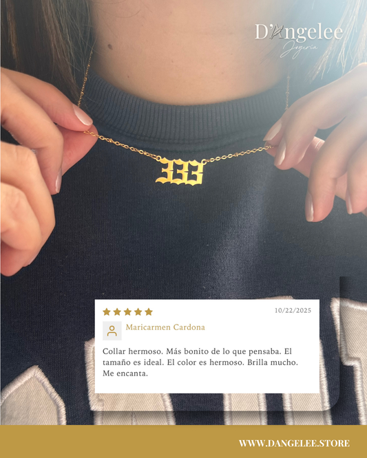 Collar de Número Angelical "Angel Numbers"